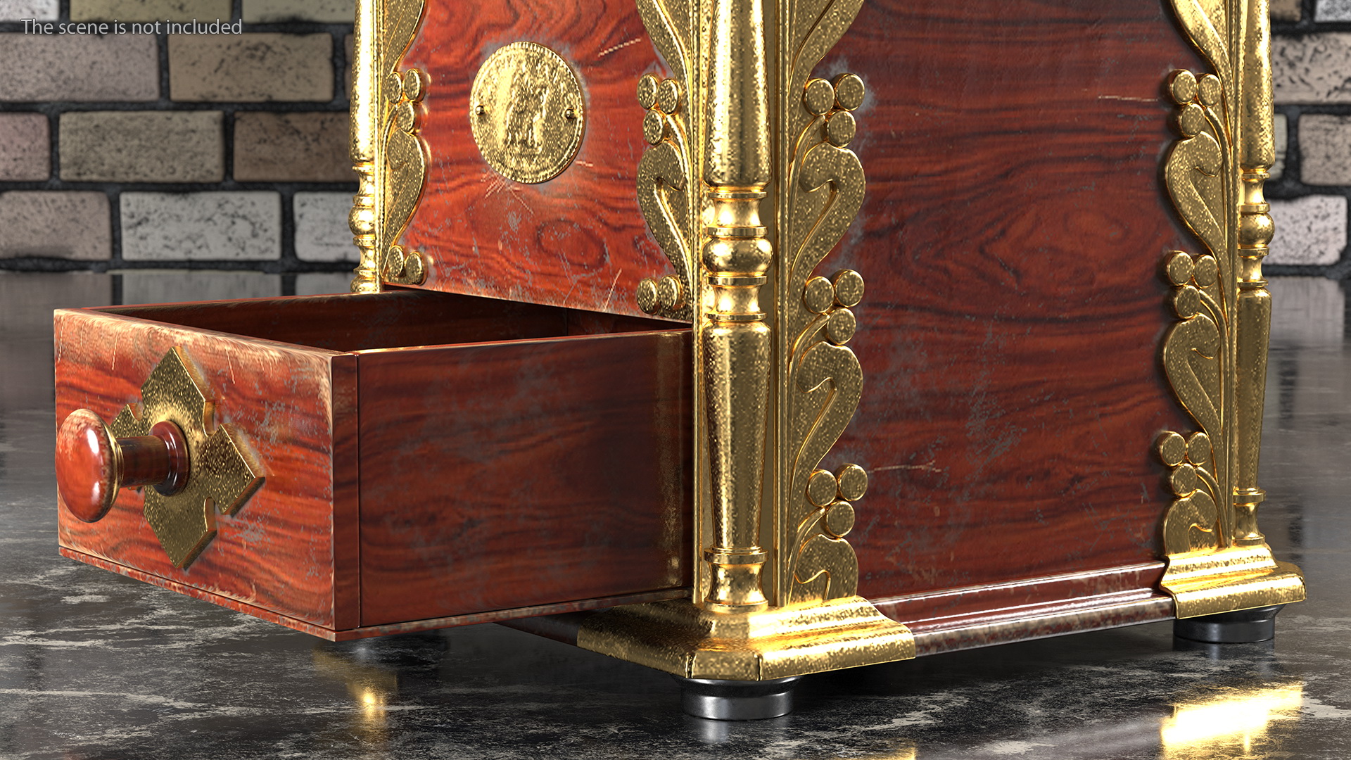 Vintage Manual Coffee Grinder 3D model