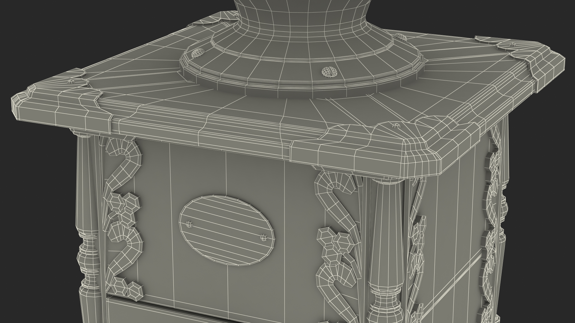 Vintage Manual Coffee Grinder 3D model