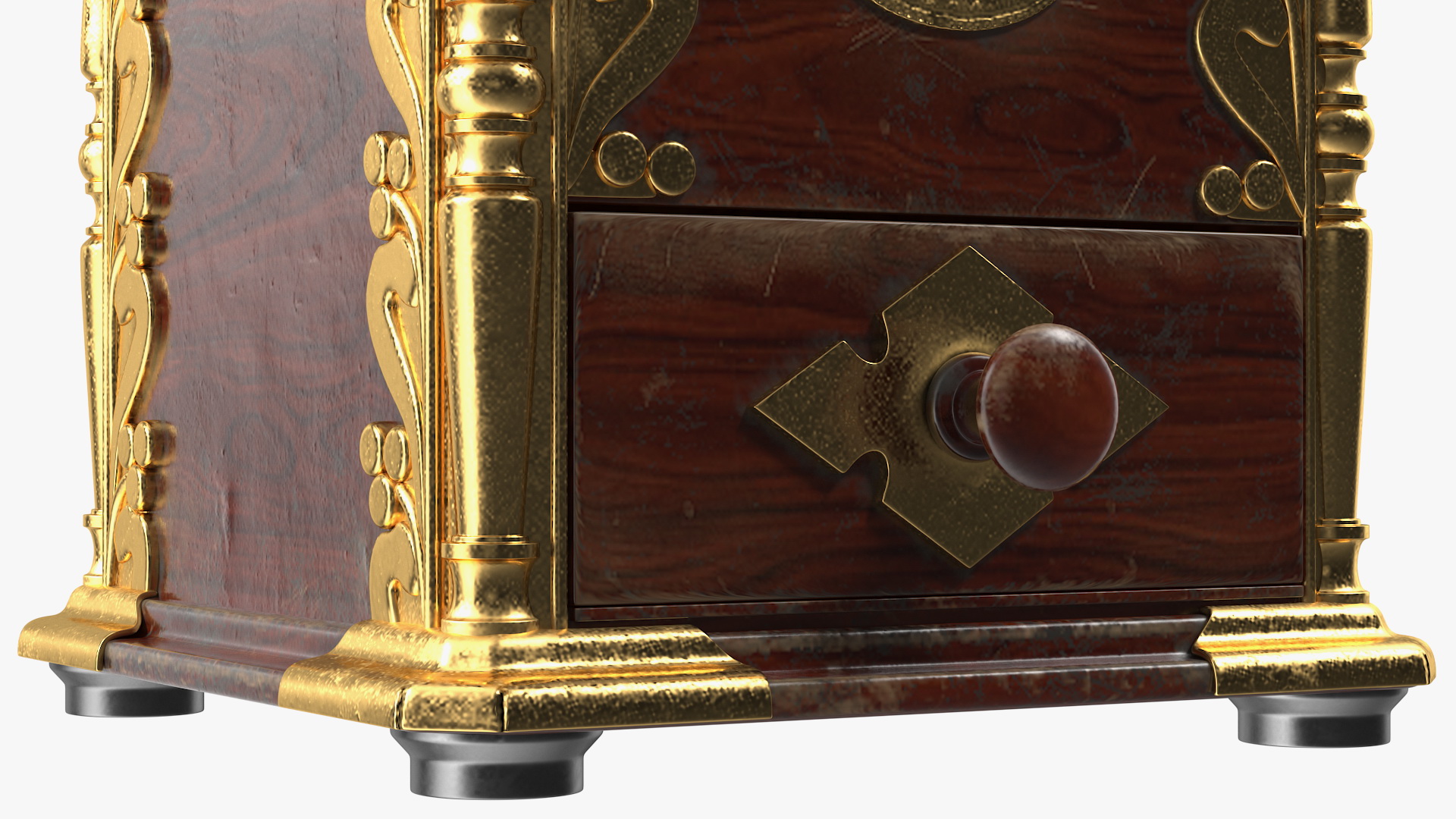 Vintage Manual Coffee Grinder 3D model