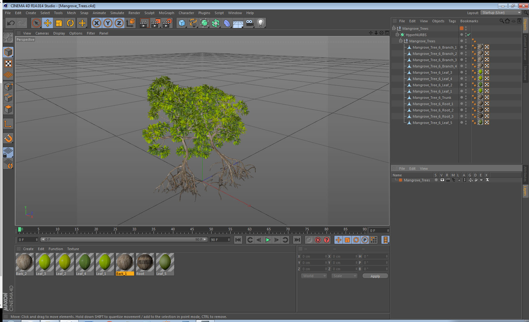 Mangrove Trees 3D model
