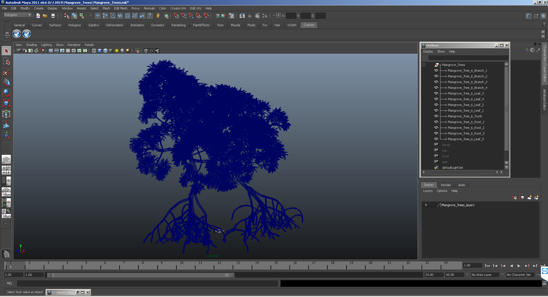 Mangrove Trees 3D model
