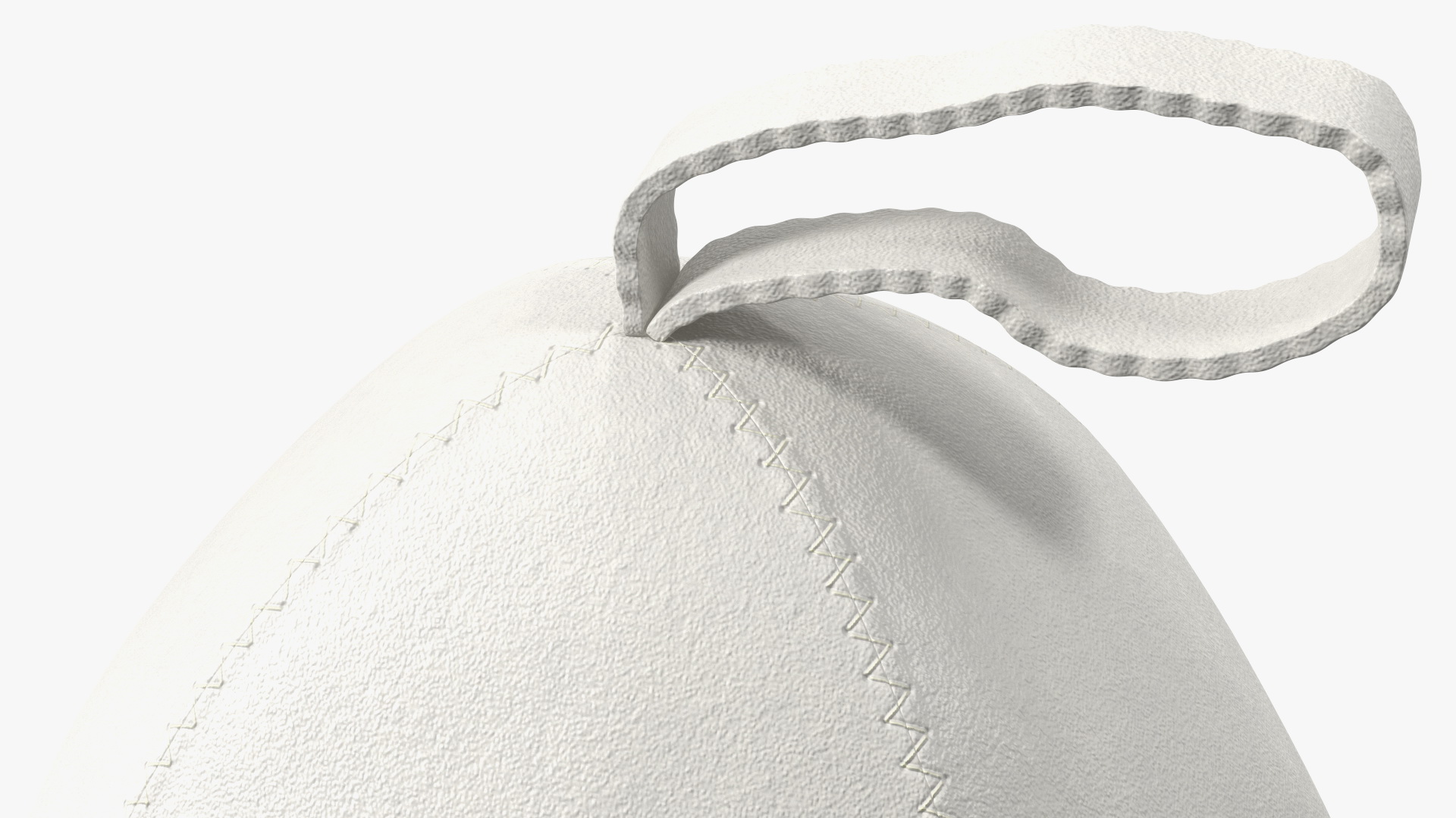 3D model Felt Sauna Hat White