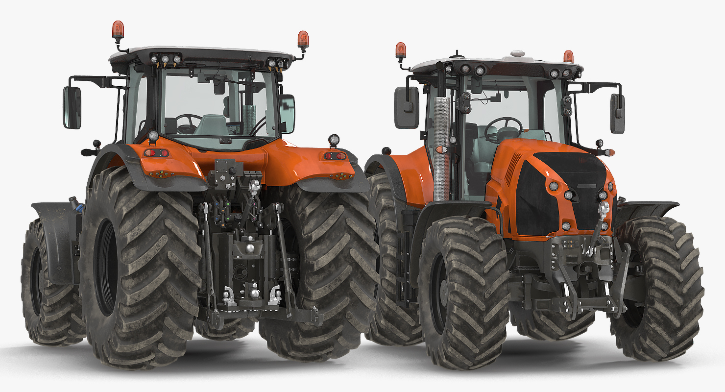 Generic Tractor Detailed Interior Dirty 3D model