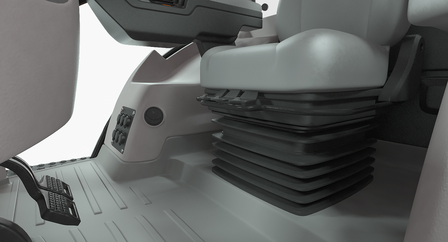 Generic Tractor Detailed Interior Dirty 3D model