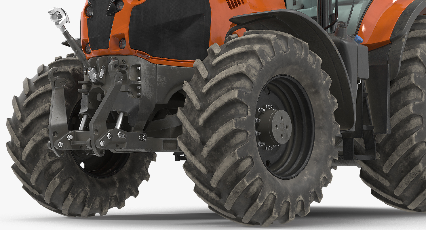 Generic Tractor Detailed Interior Dirty 3D model