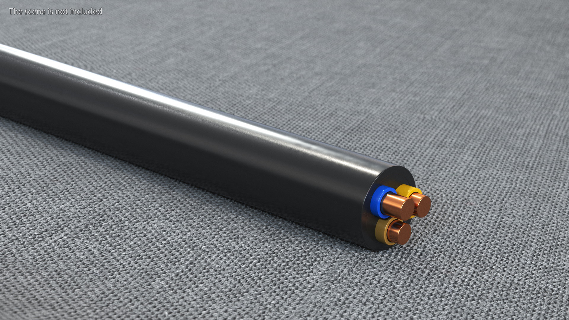 3D Type G Electric Plug Grounded Rigged
