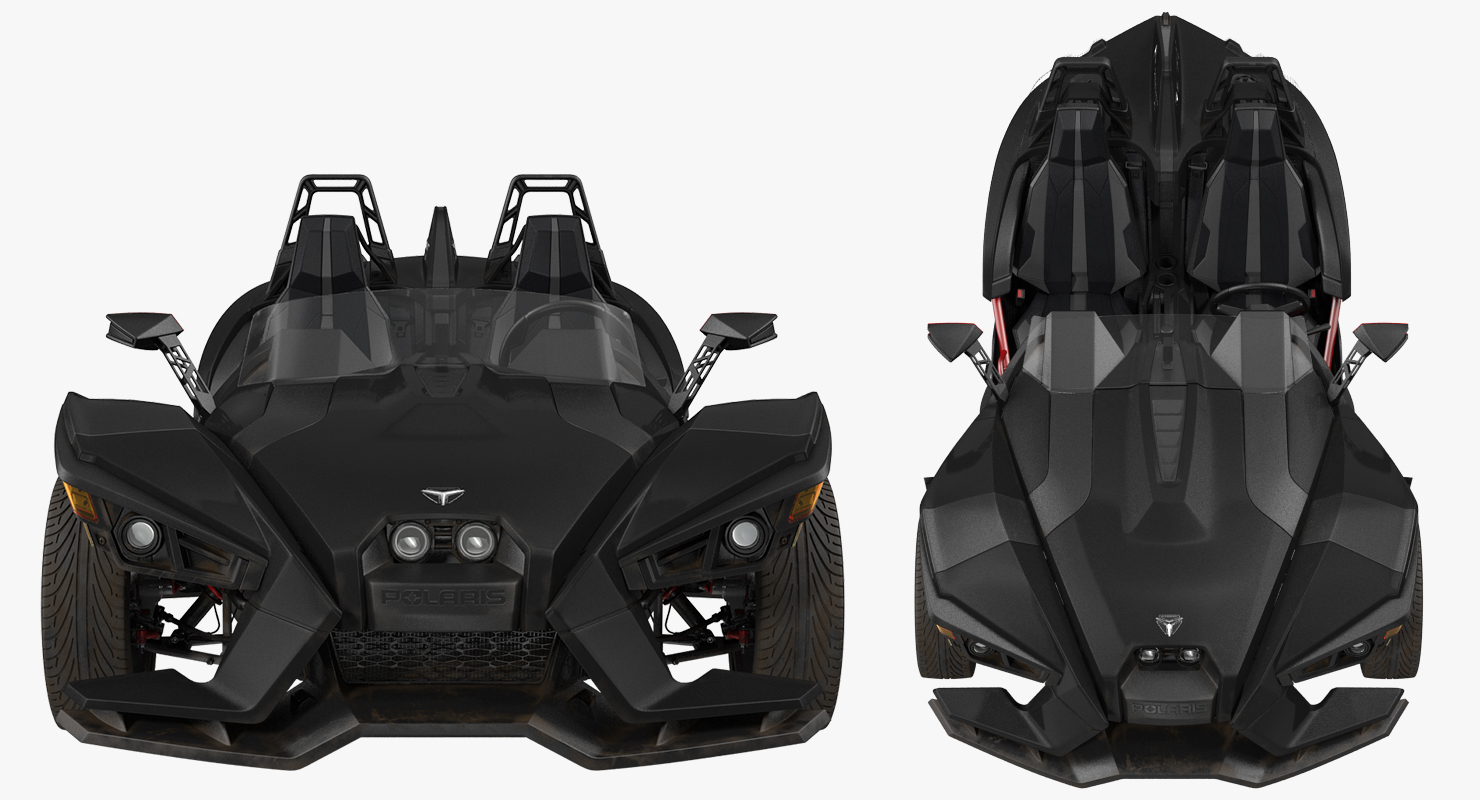 3D model Polaris Slingshot Trike Rigged