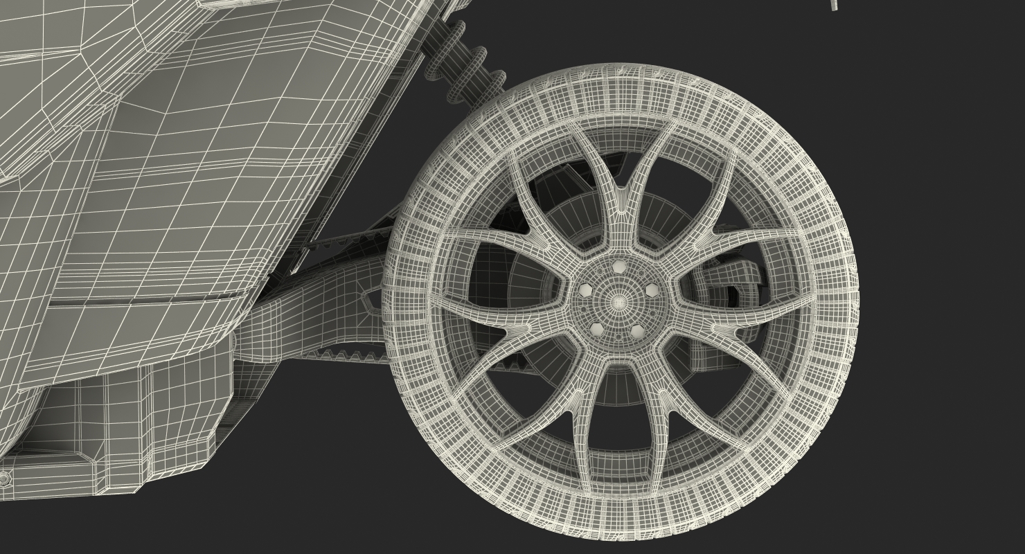 3D model Polaris Slingshot Trike Rigged