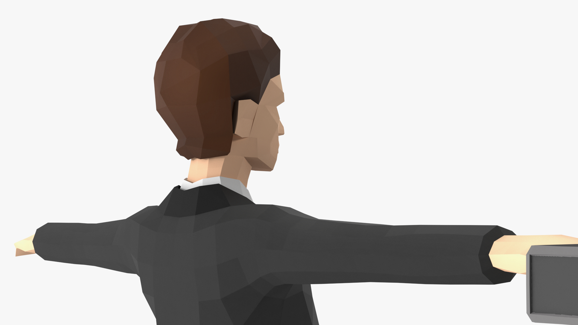 3D Businessman Low Poly Rigged for Cinema 4D