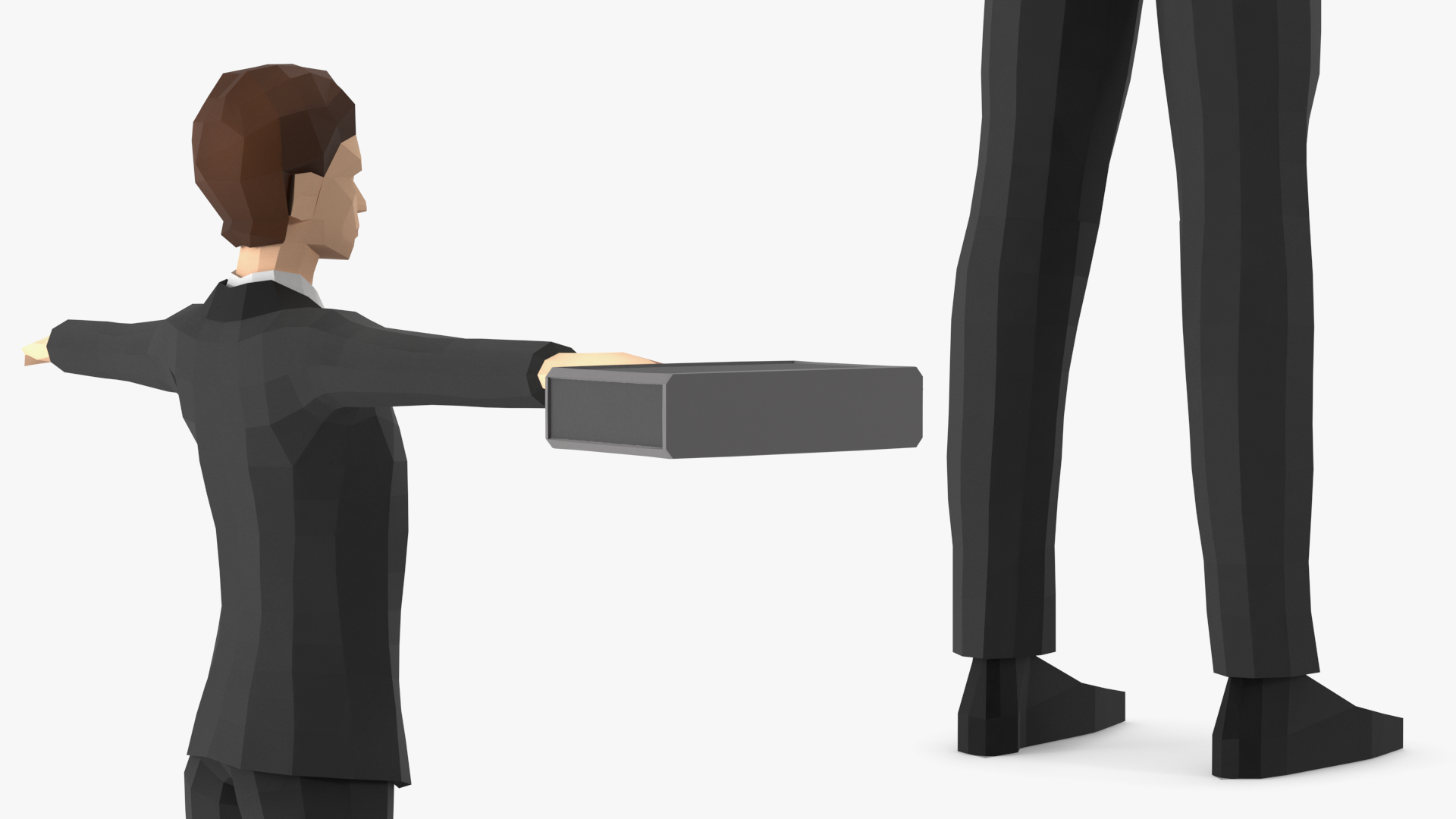 3D Businessman Low Poly Rigged for Cinema 4D