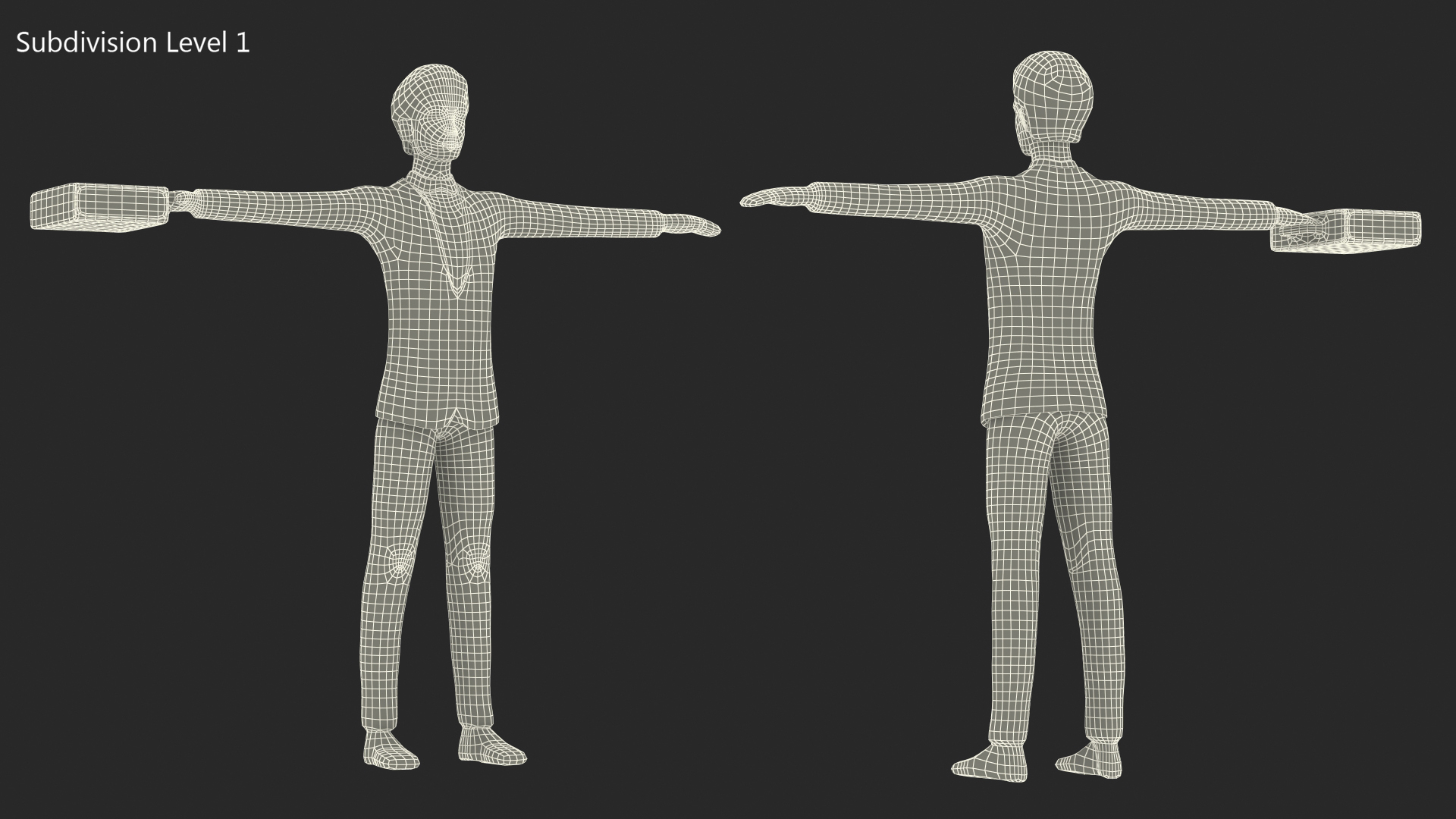 3D Businessman Low Poly Rigged for Cinema 4D
