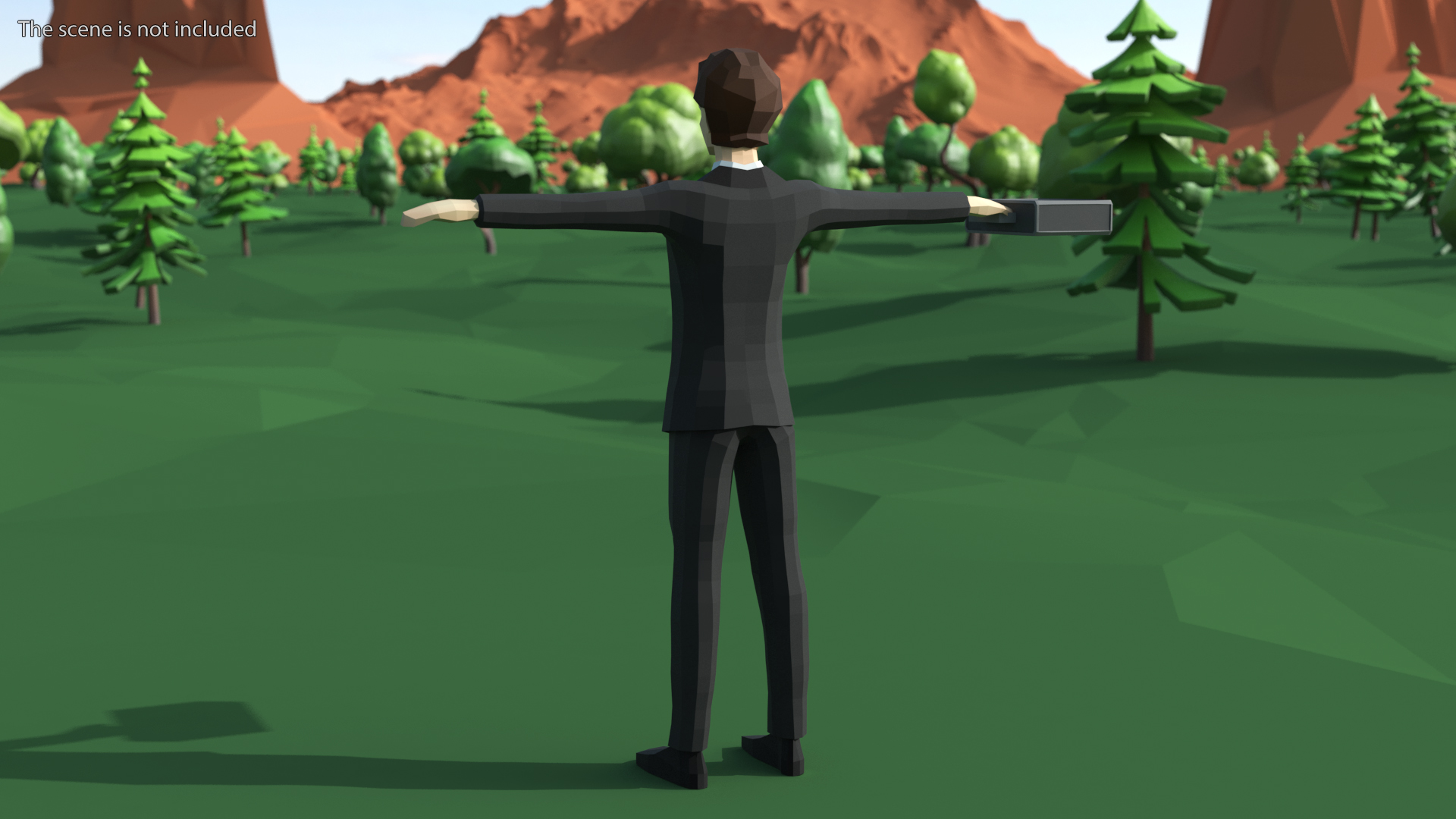 3D Businessman Low Poly Rigged for Cinema 4D