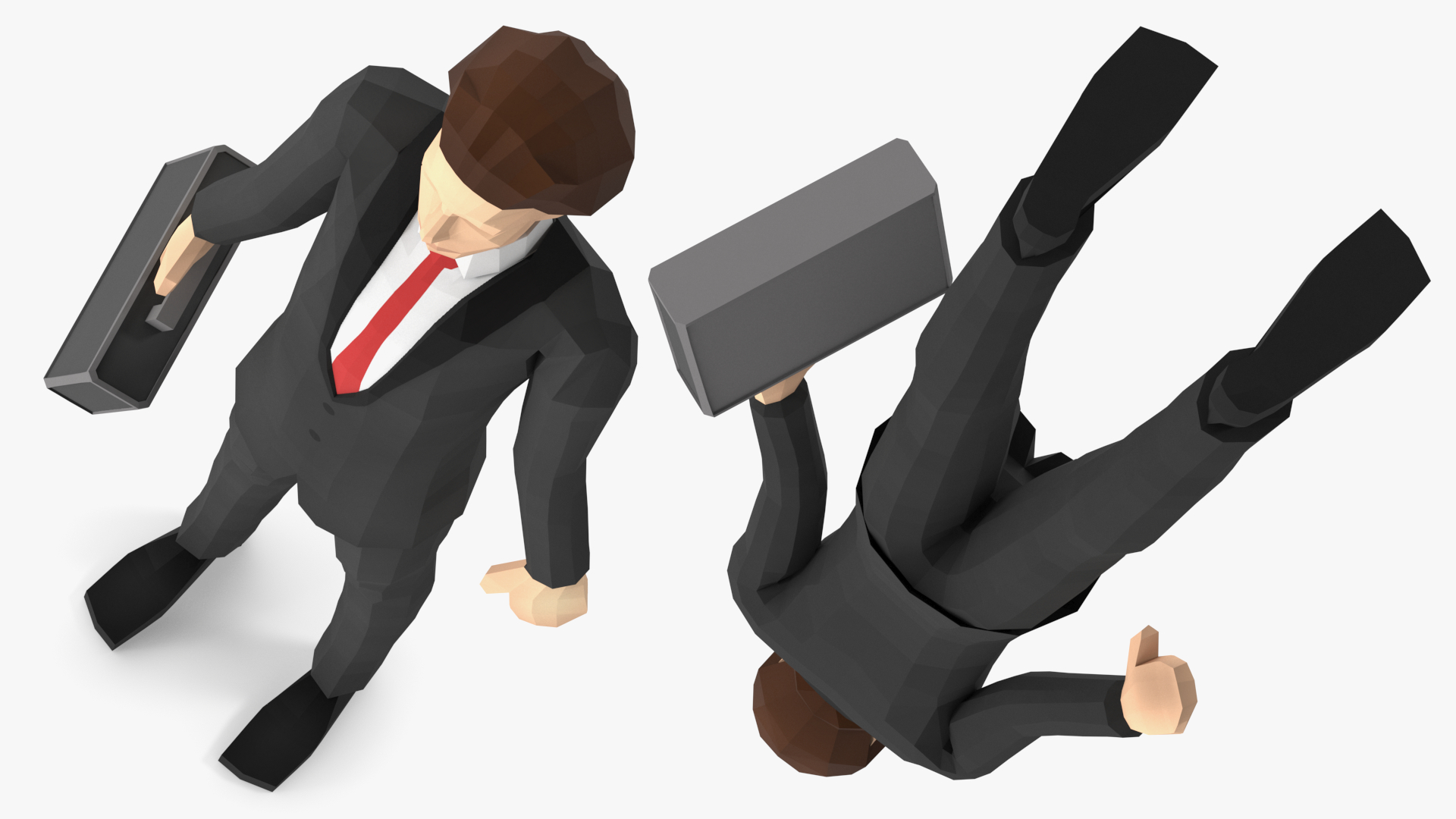 3D Businessman Low Poly Rigged for Cinema 4D