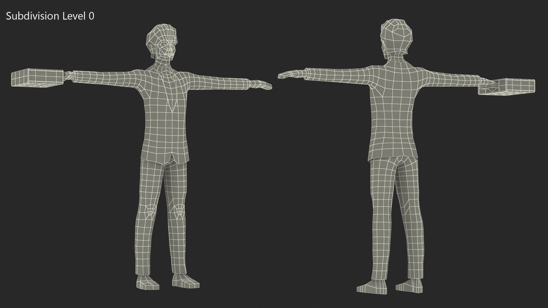 3D Businessman Low Poly Rigged for Cinema 4D
