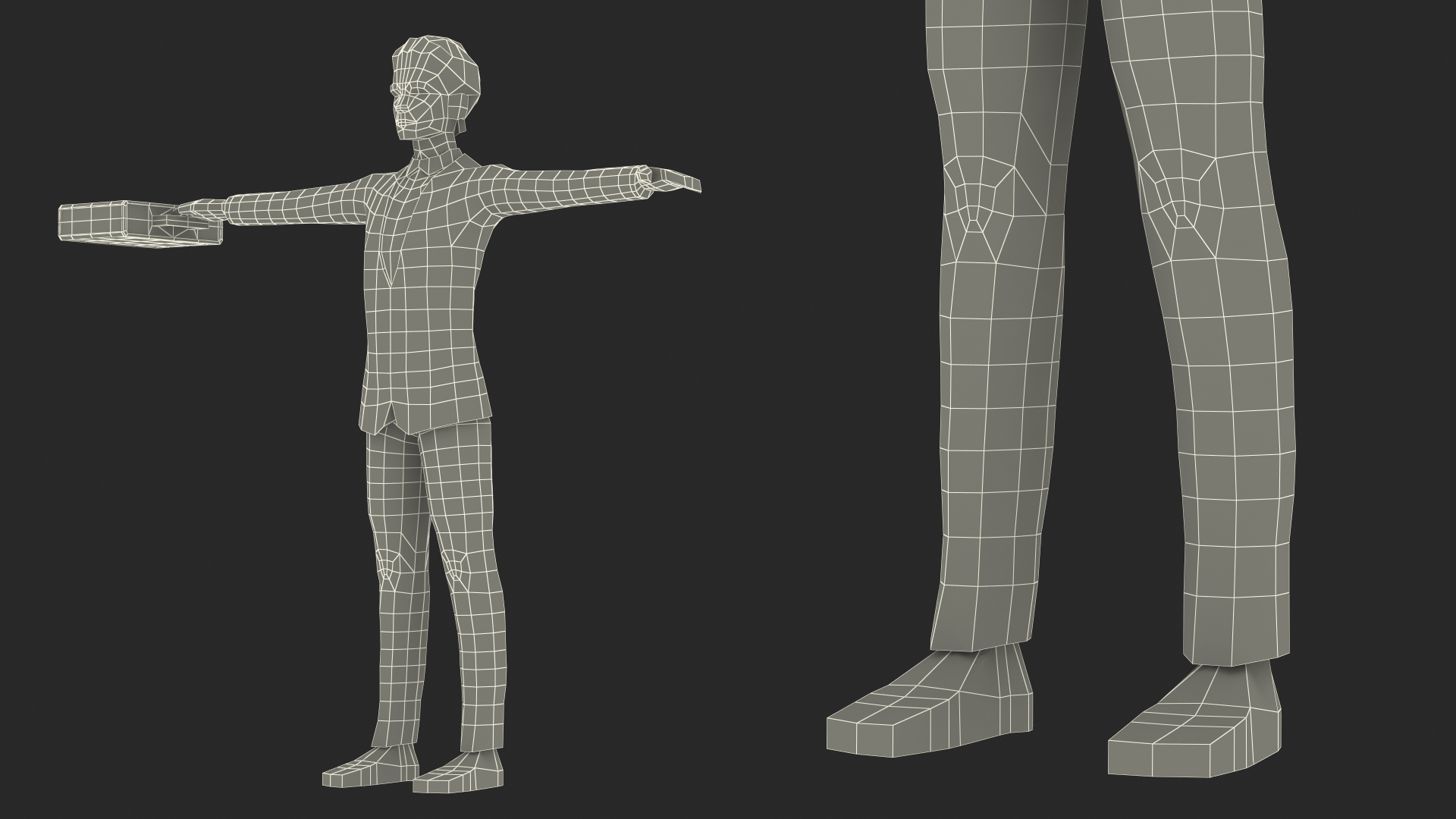 3D Businessman Low Poly Rigged for Cinema 4D