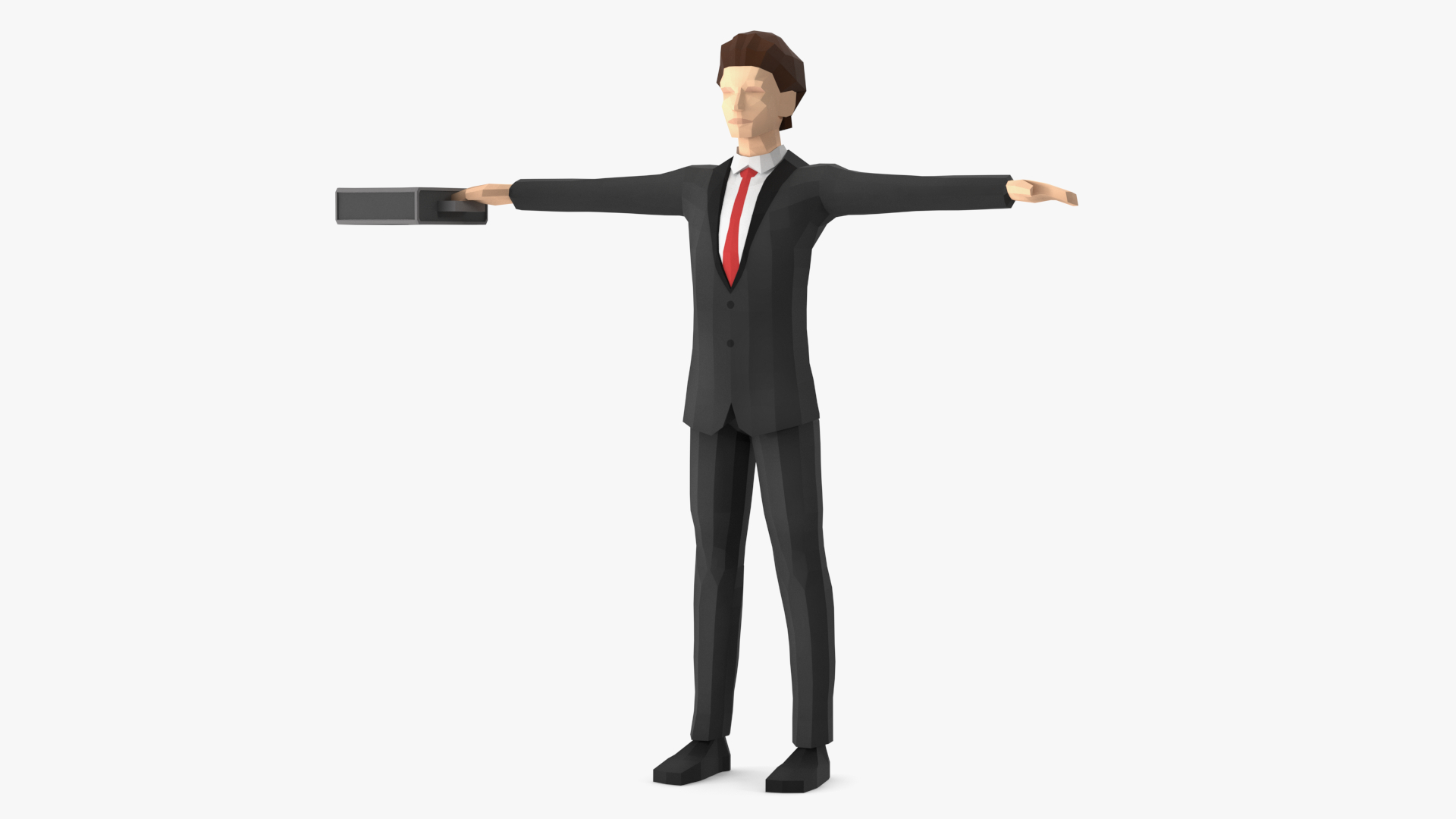 3D Businessman Low Poly Rigged for Cinema 4D