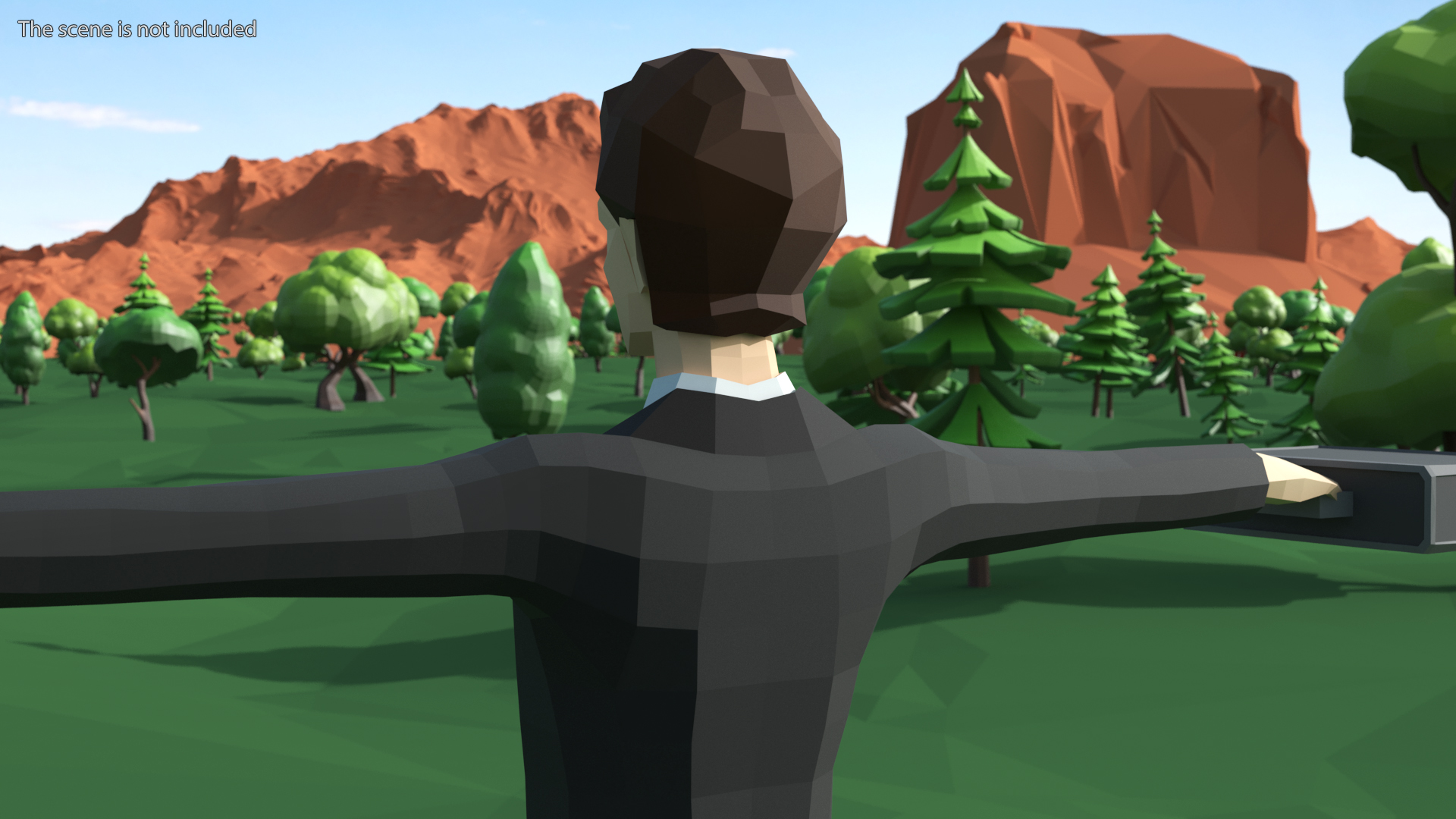 3D Businessman Low Poly Rigged for Cinema 4D