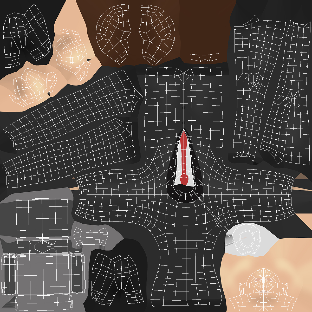3D Businessman Low Poly Rigged for Cinema 4D