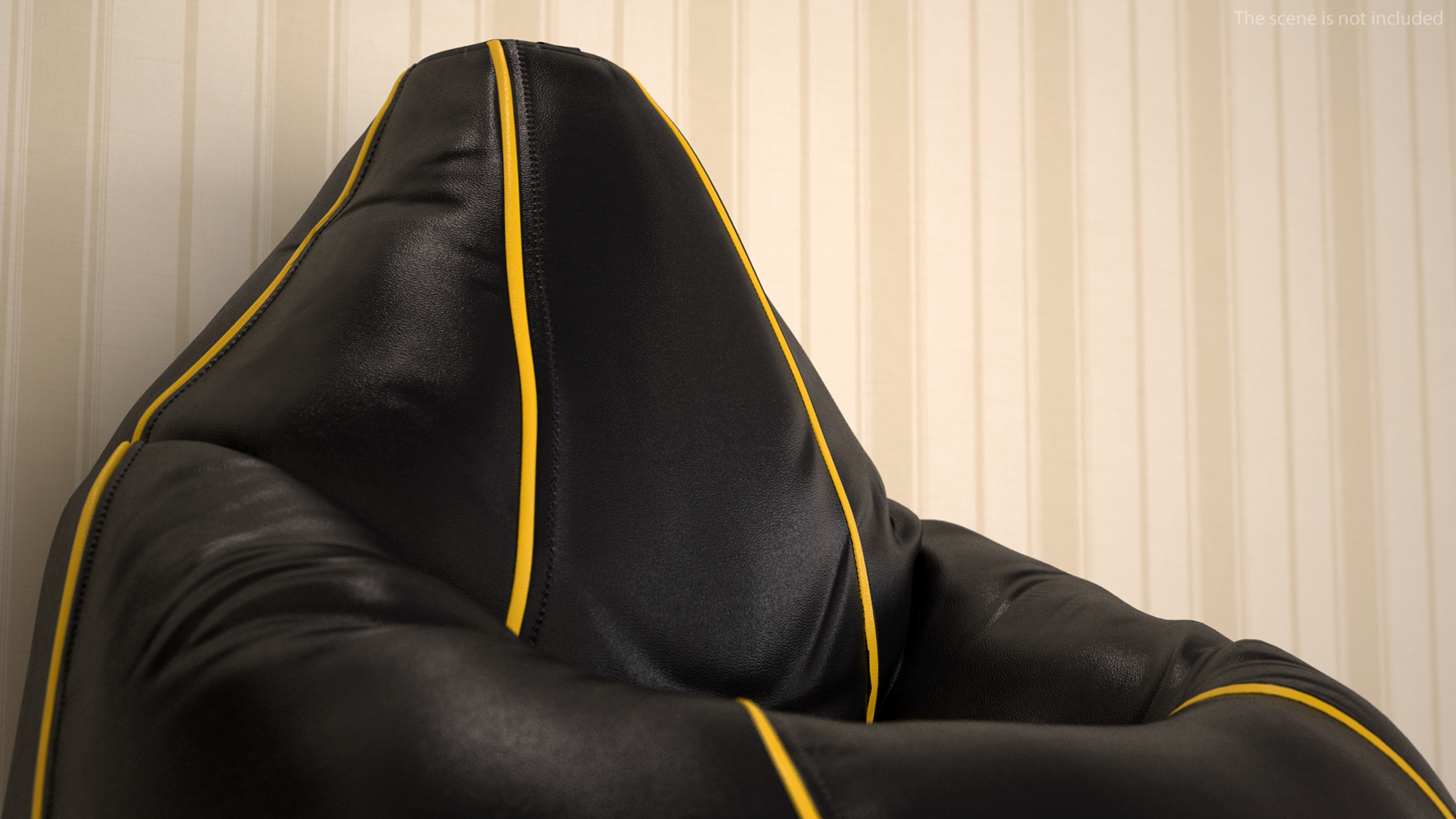 3D Black Sack-Chair