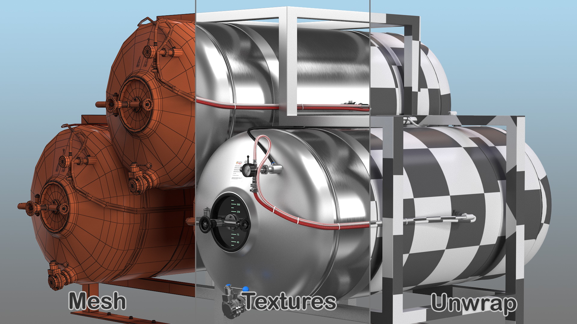 3D model Impiantinox Easybrau Velo Inliner Beer Tank System