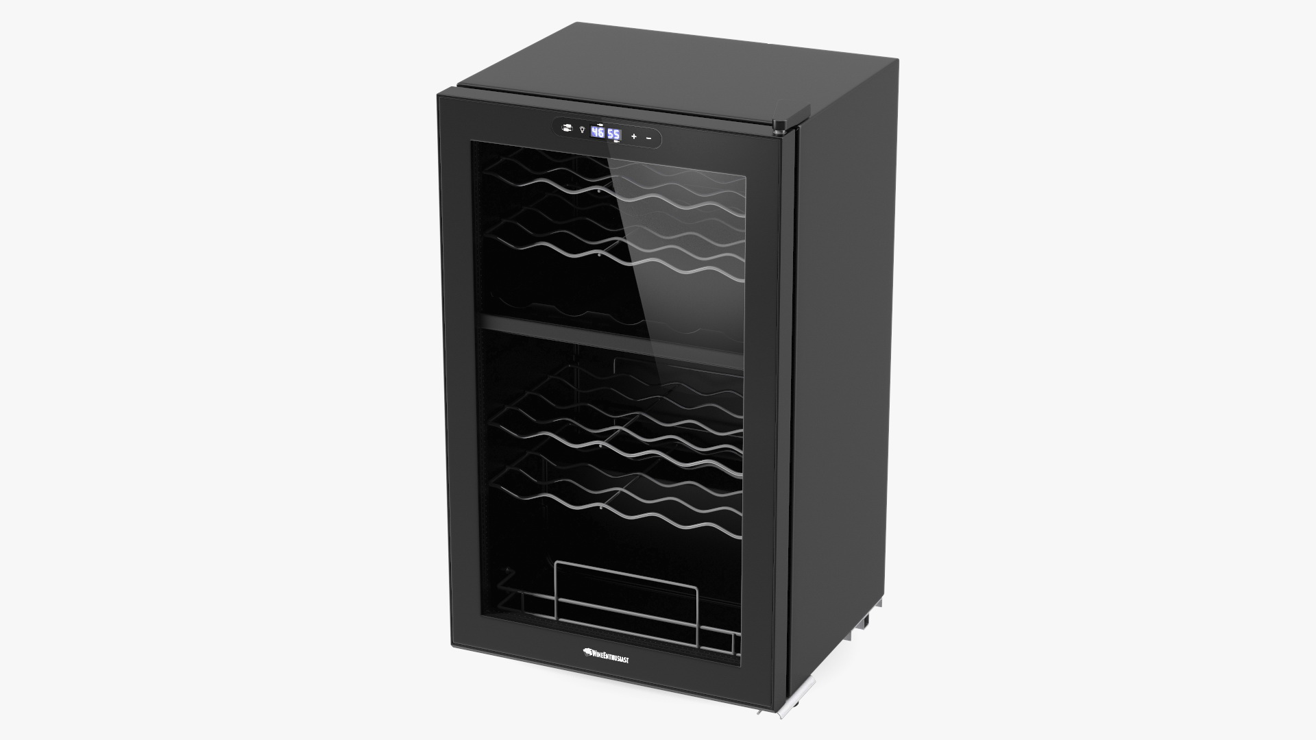 3D Wine Enthusiast 32 Bottle Dual Zone Compressor Wine Cooler model