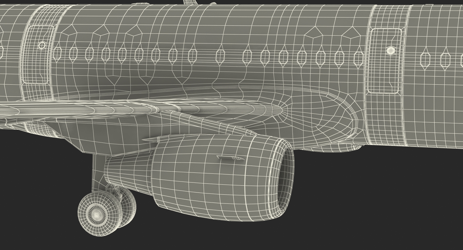 Airbus A321 with Interior and Cockpit Lufthansa Rigged 3D model