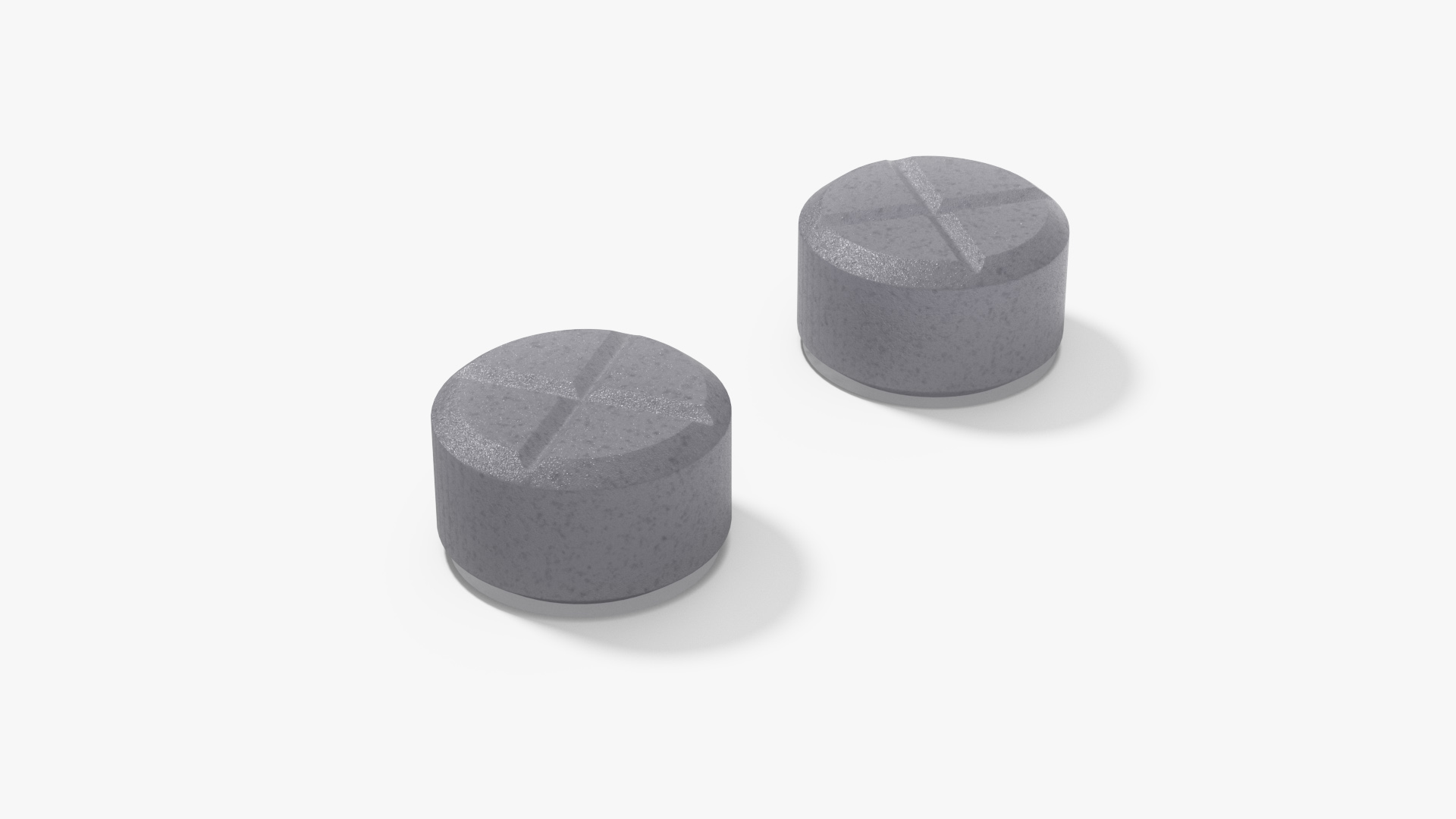 3D Potassium Iodine Open Tablet model
