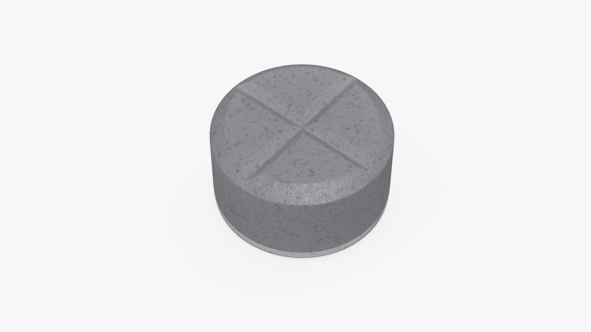 3D Potassium Iodine Open Tablet model