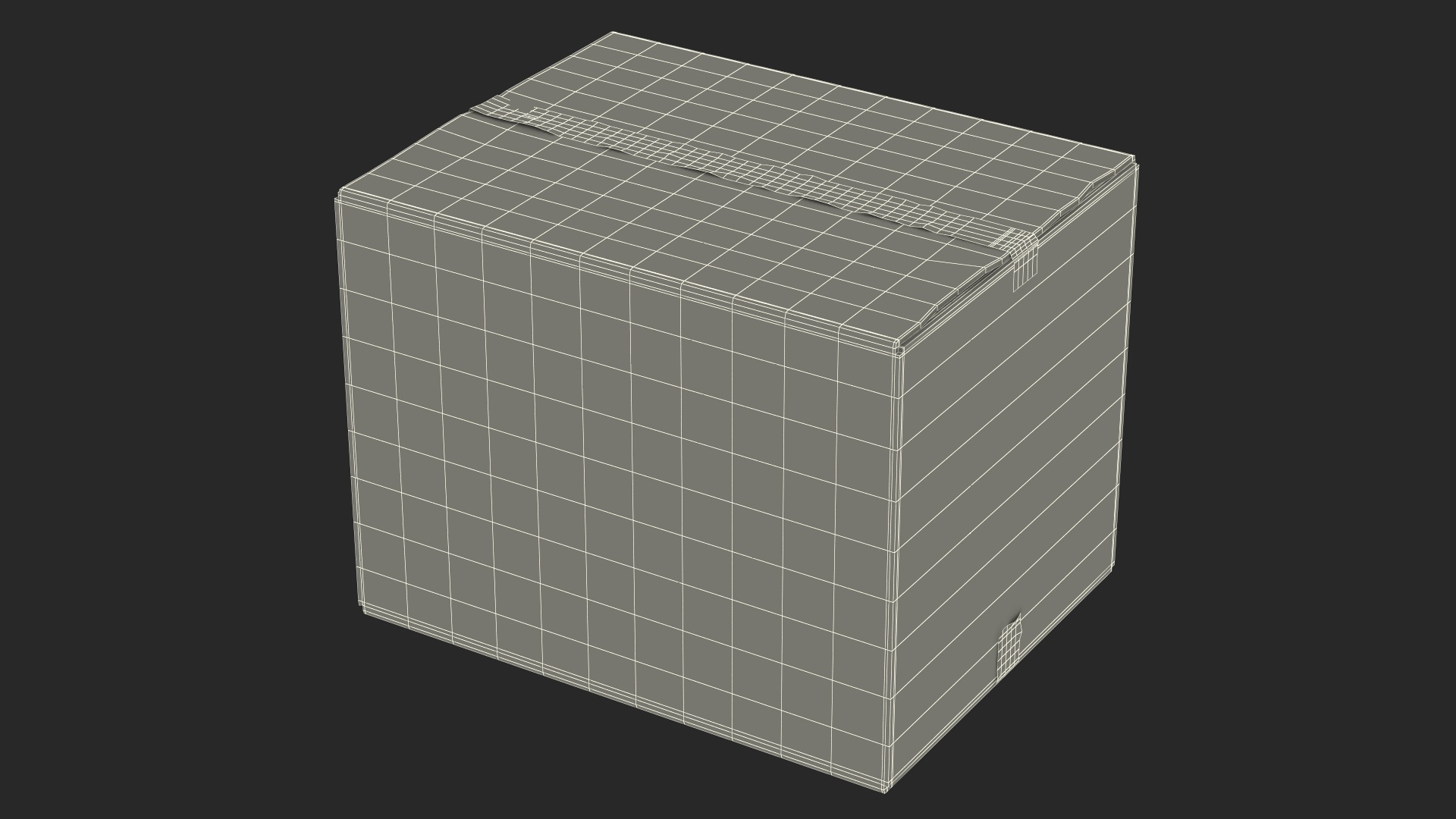 3D Fragile Cardboard Box