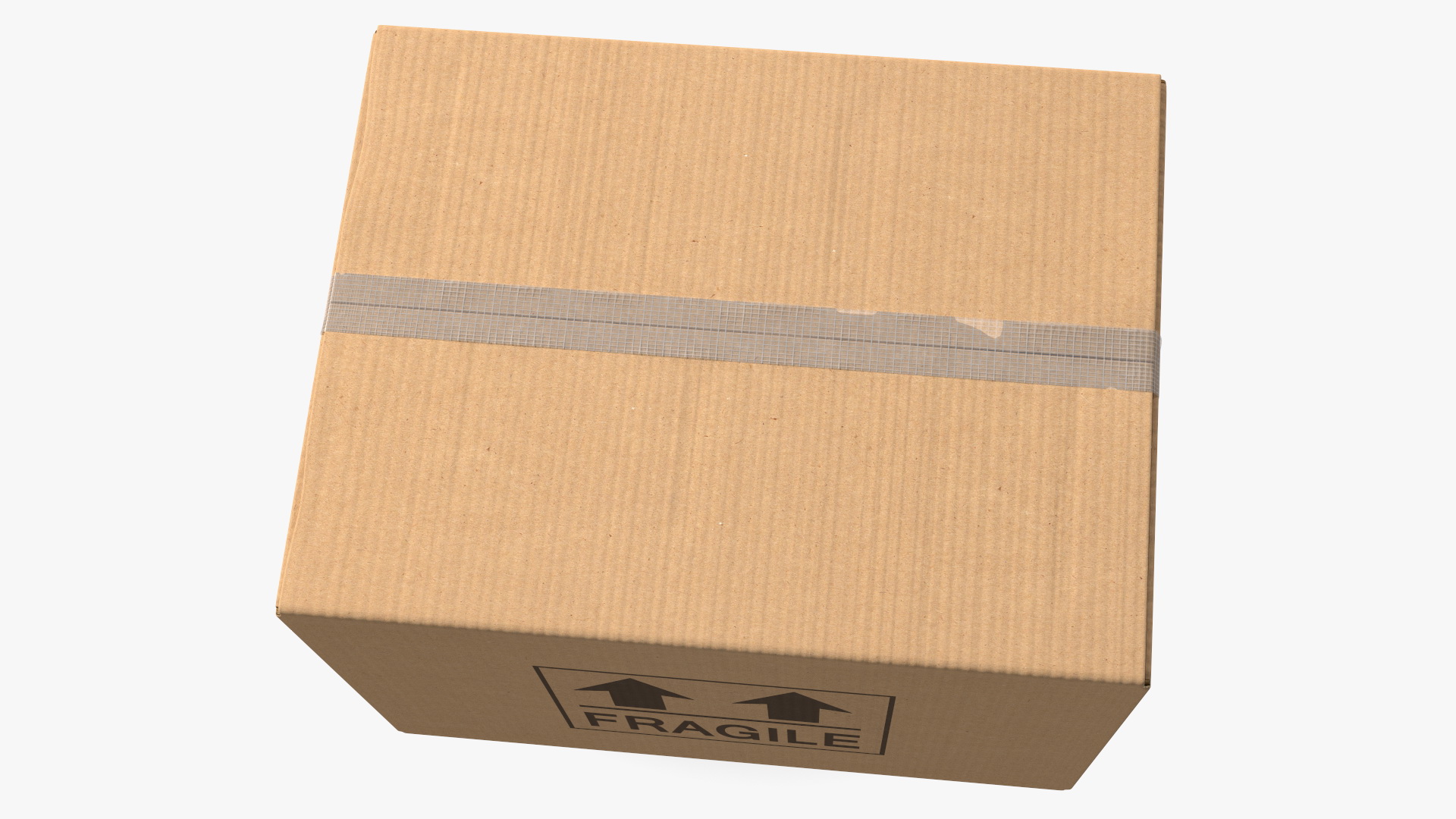 3D Fragile Cardboard Box