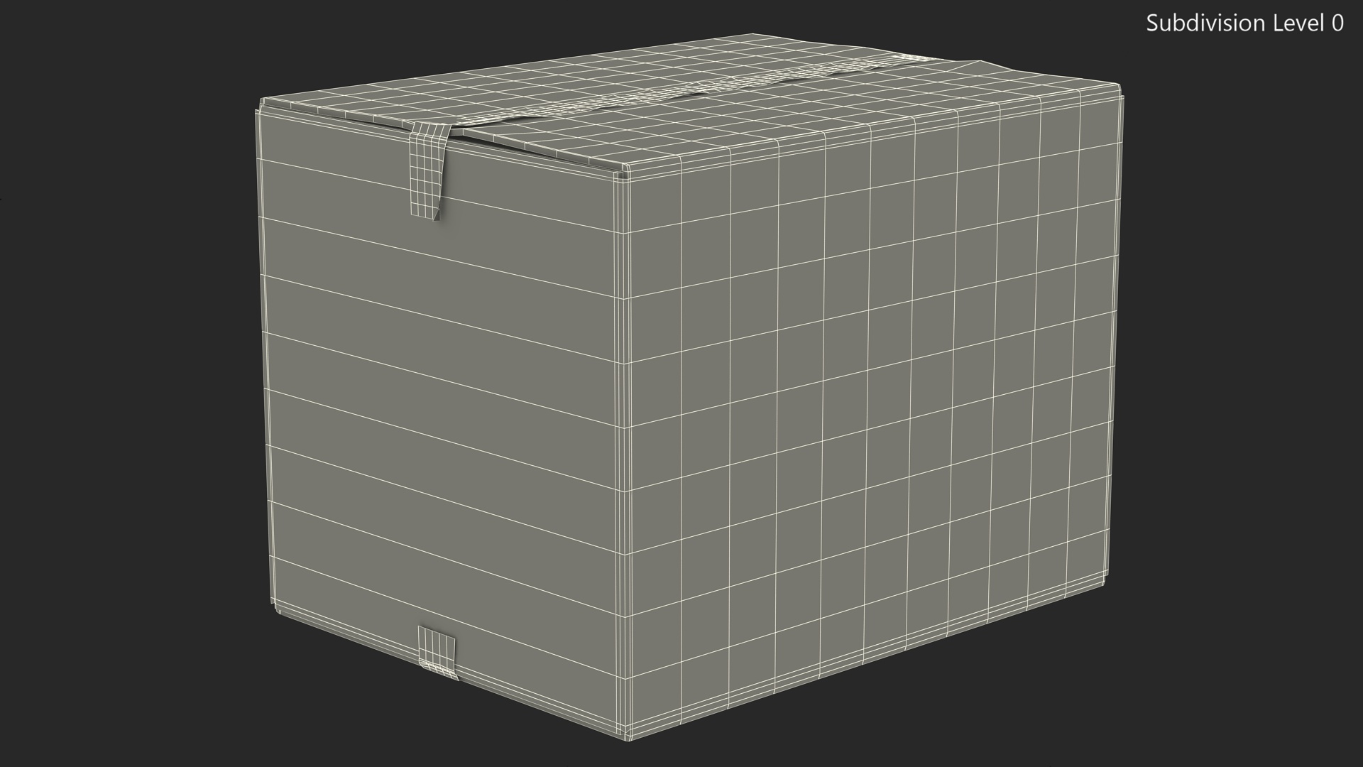 3D Fragile Cardboard Box