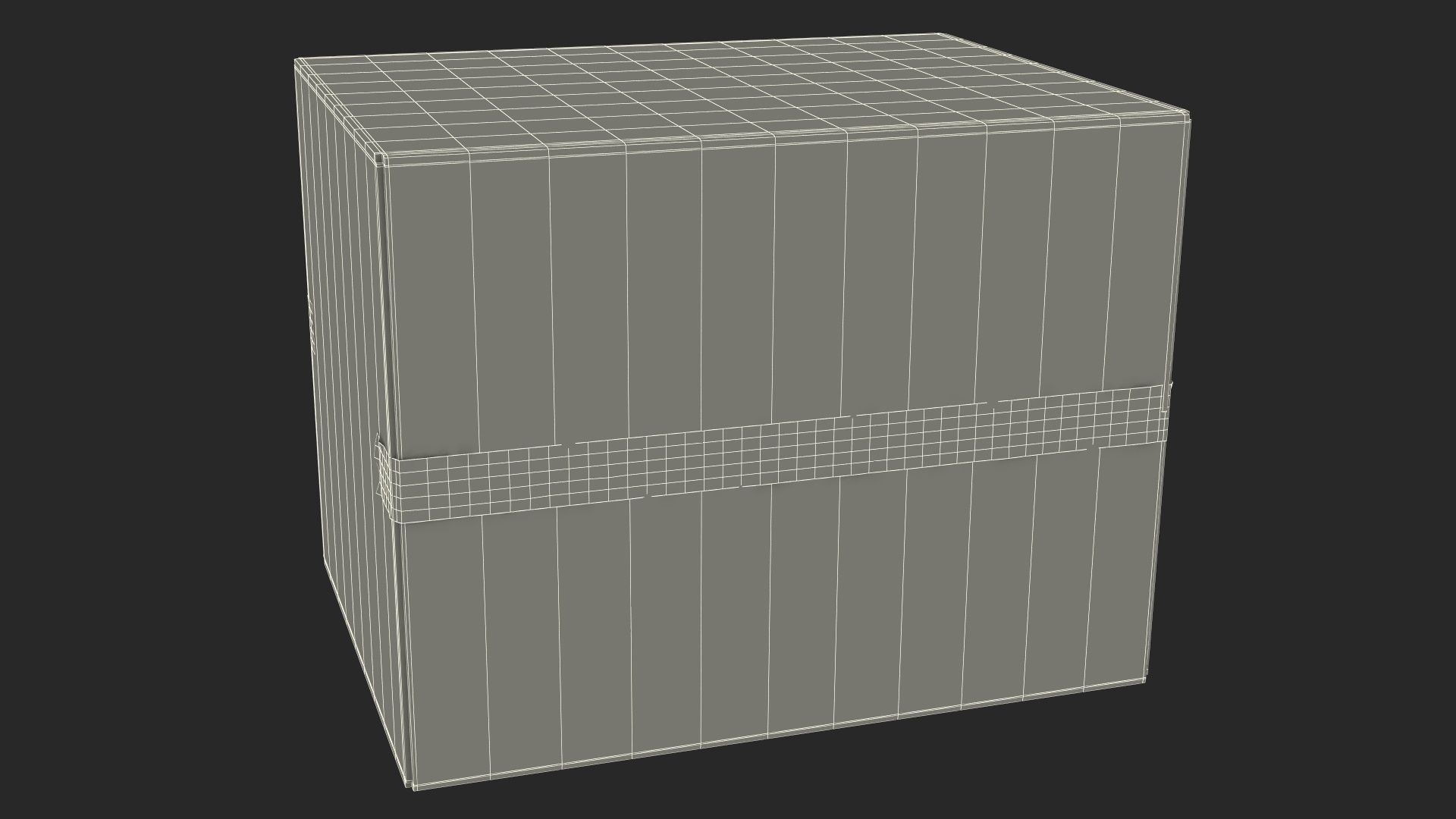 3D Fragile Cardboard Box