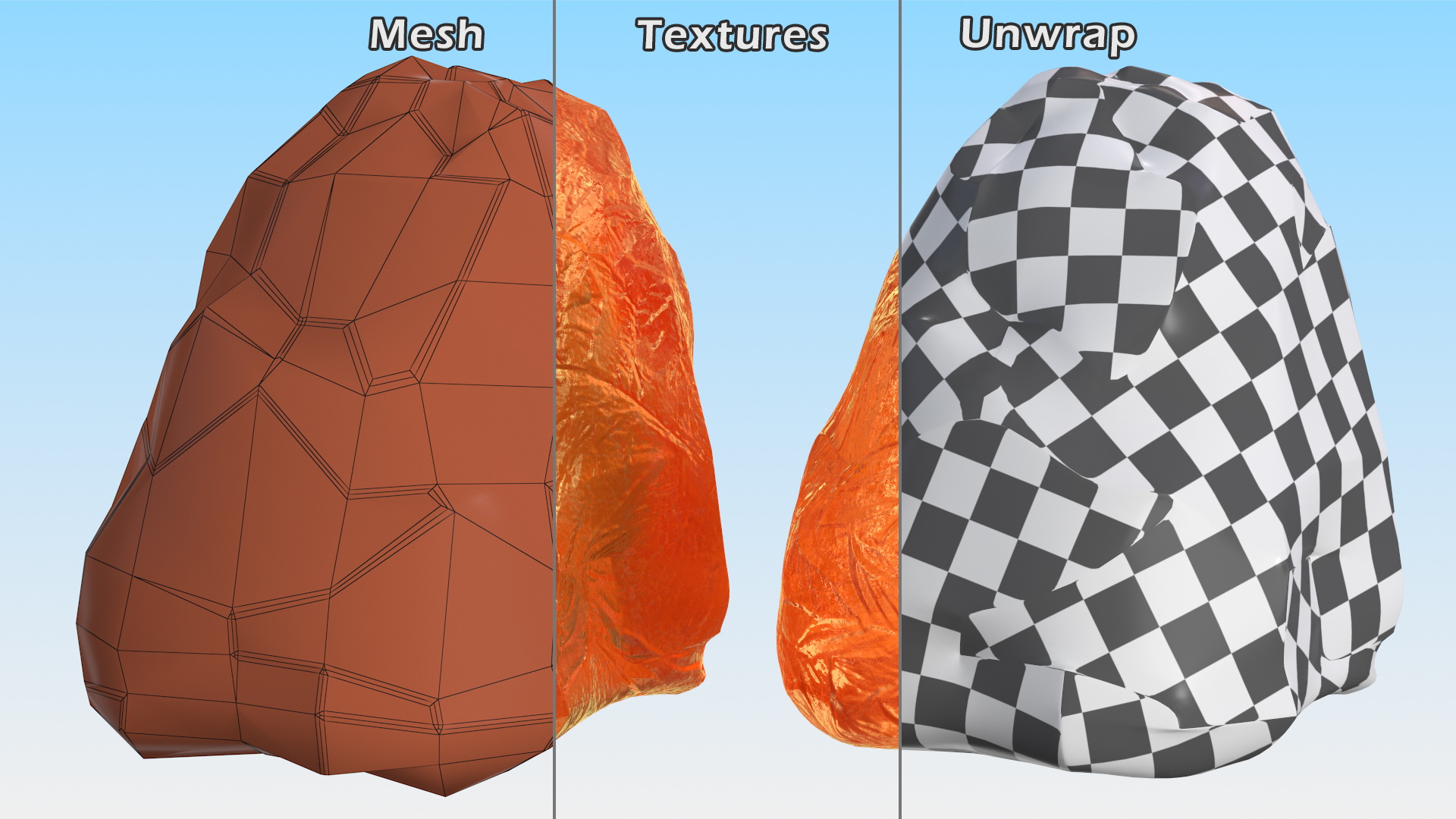 3D Amber Stone