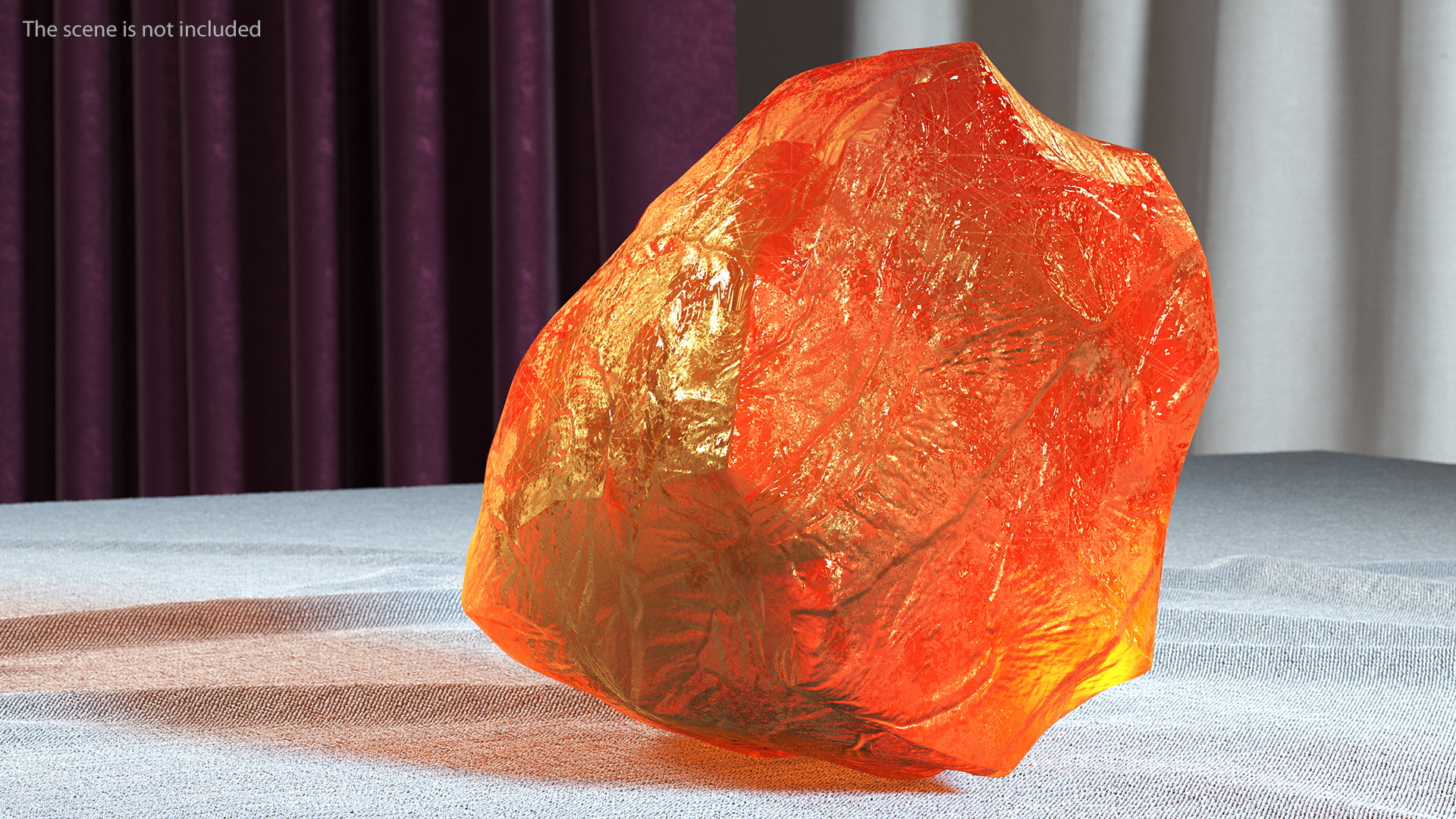 3D Amber Stone