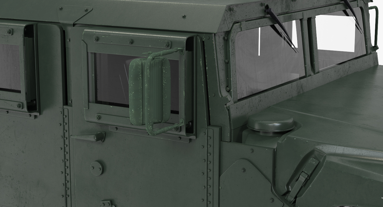 Humvee M1151 Rigged 3D model