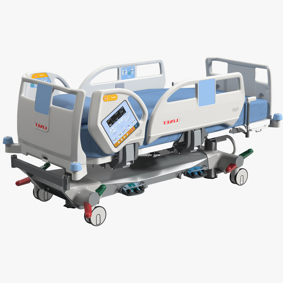 Intensive Care Bed Rigged for Maya 3D model