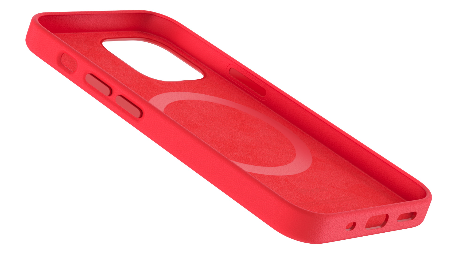 iPhone 12 mini Leather Case with MagSafe Red 3D model