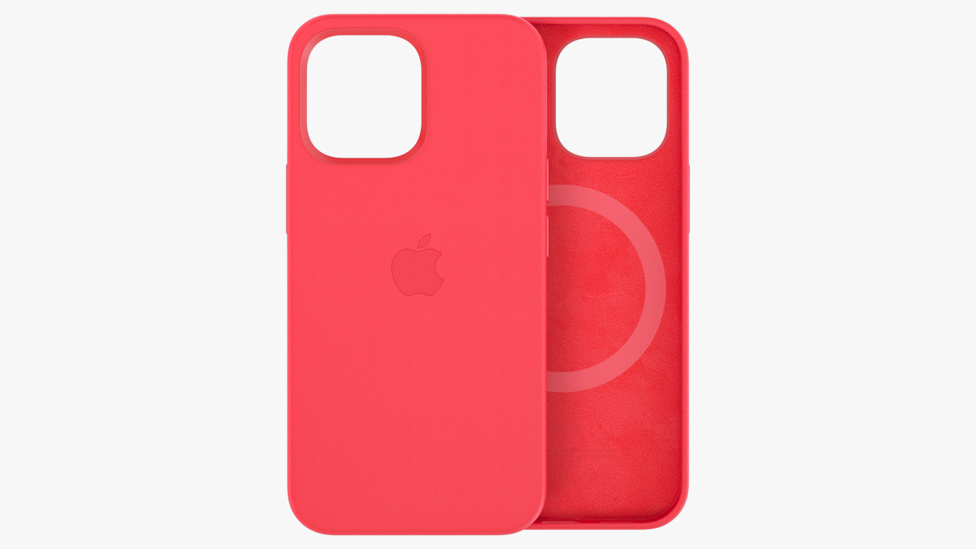 iPhone 12 mini Leather Case with MagSafe Red 3D model