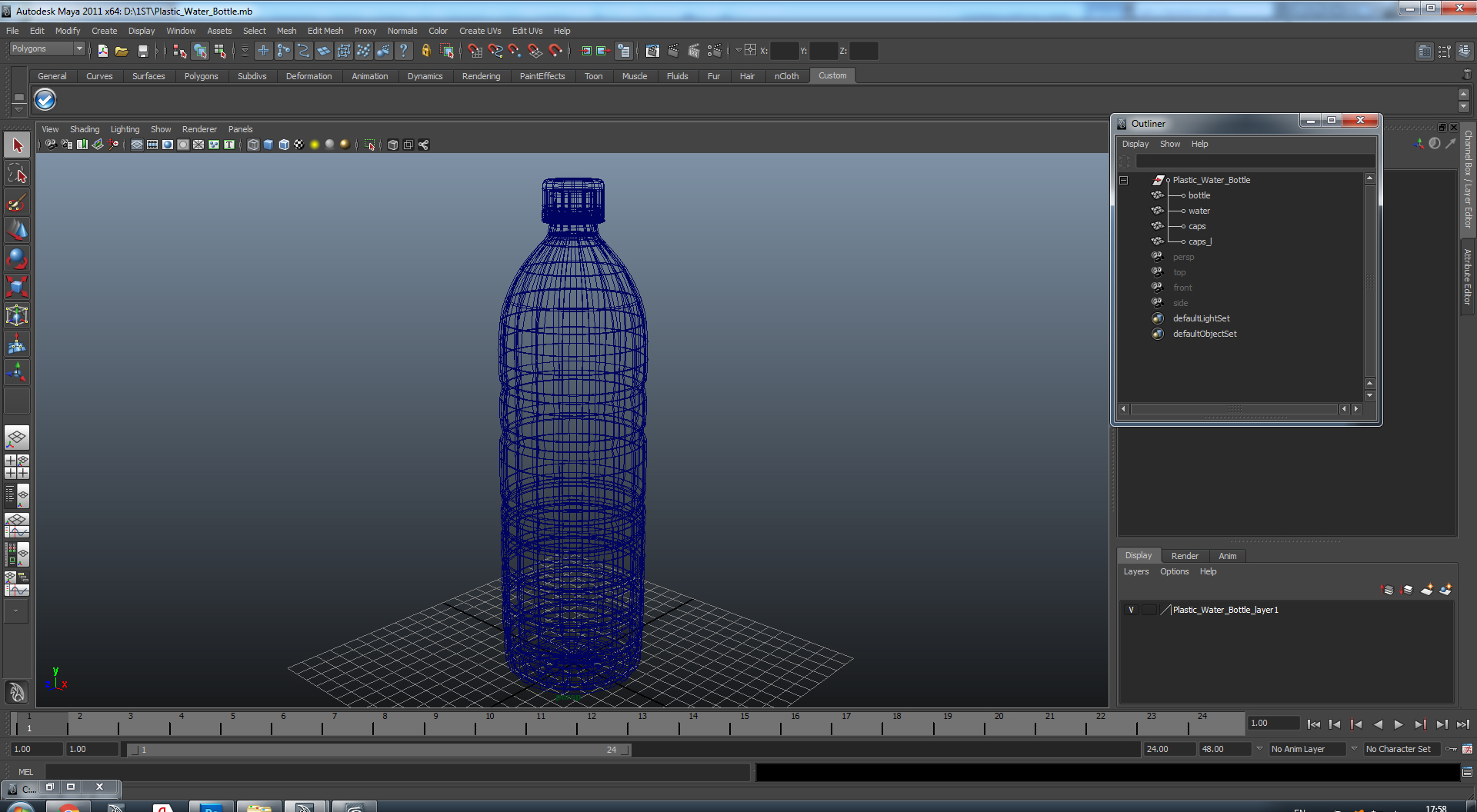 Plastic Water Bottle 2 3D