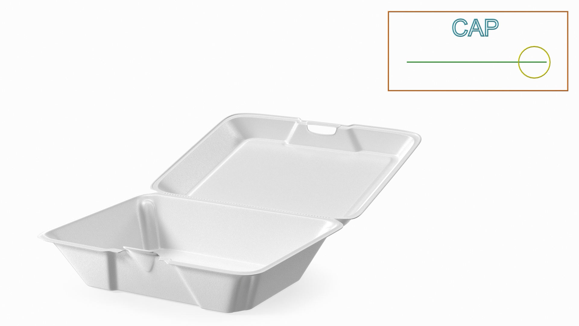 3D Disposable Food Tray Rigged for Maya