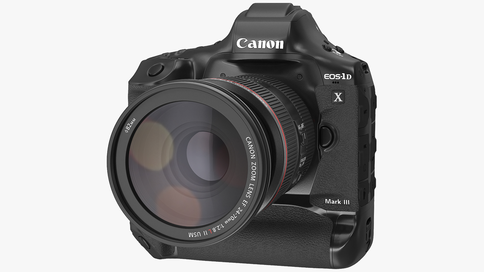 3D model Canon 1DX with Zoom Lens 24 70