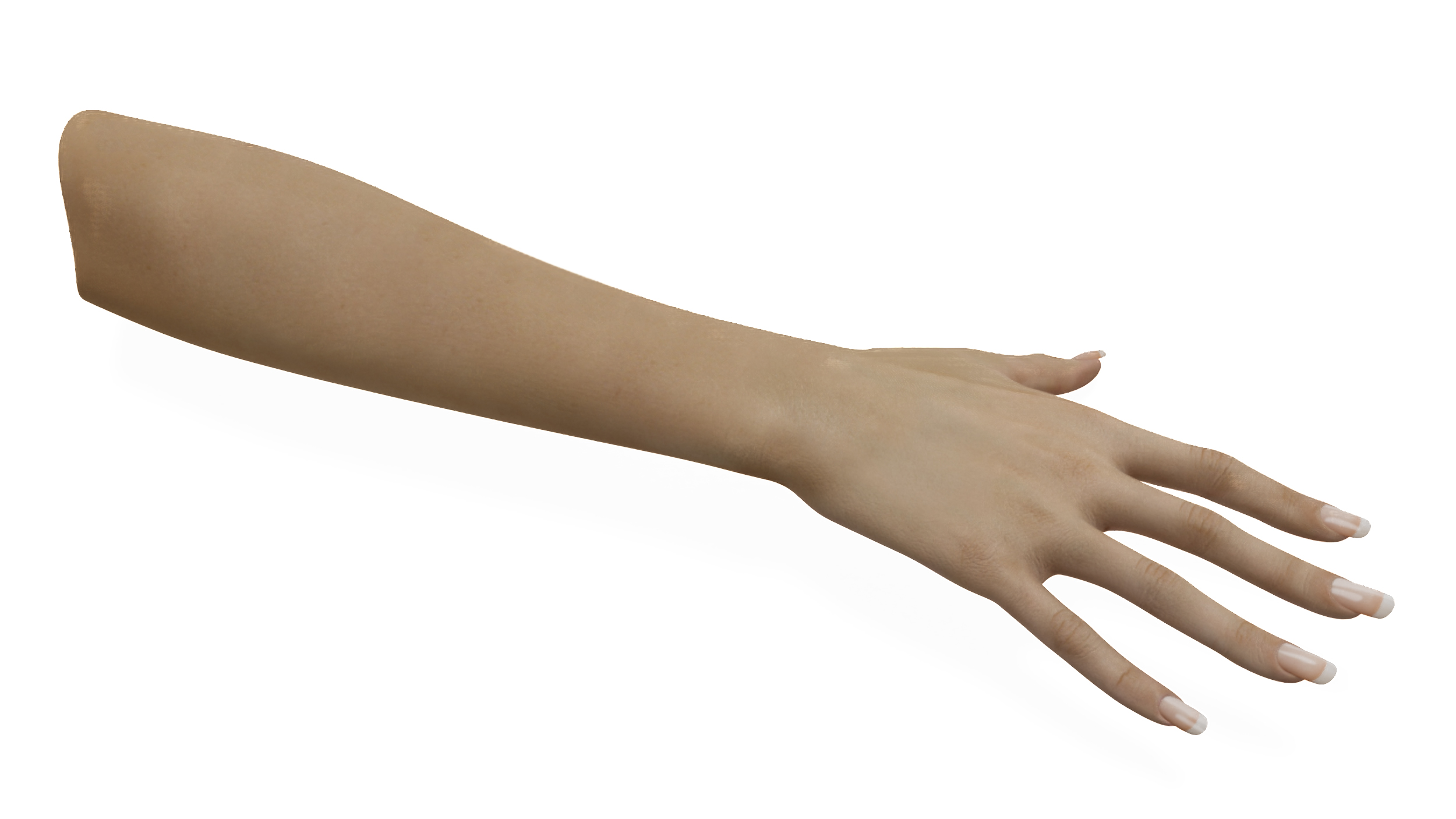 3D Caucasian Female Hand Base Pose