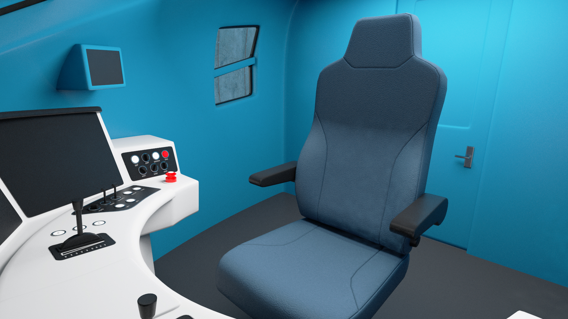Railway Tunnel Section with Train and Worker 3D model