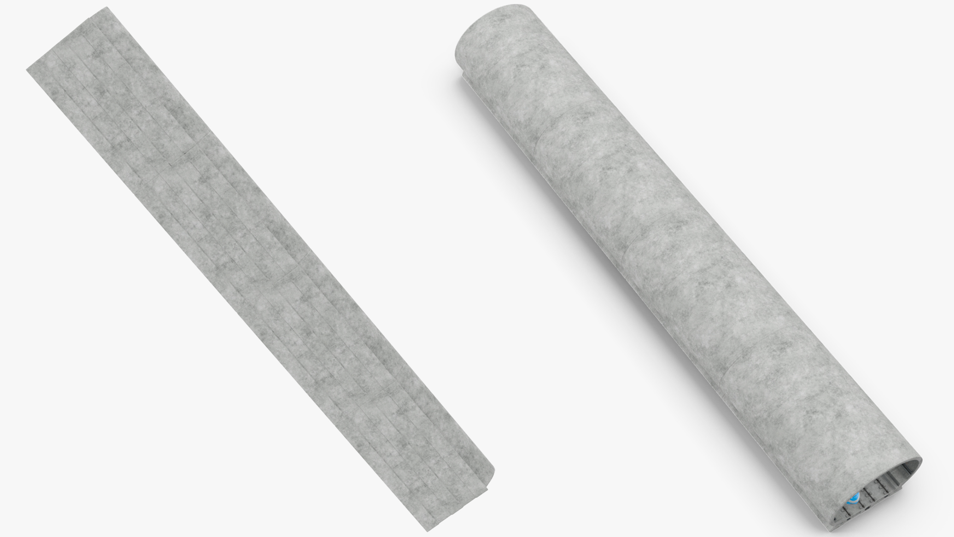 Railway Tunnel Section with Train and Worker 3D model
