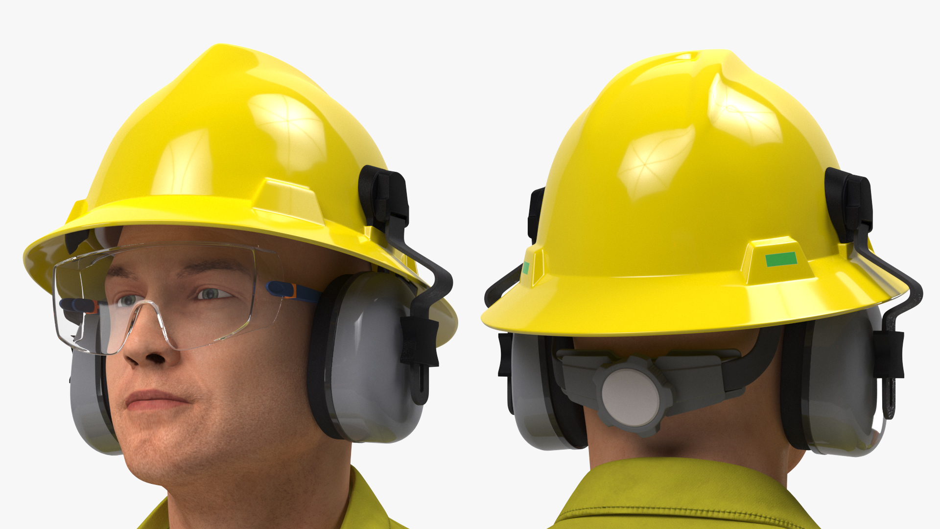 Railway Tunnel Section with Train and Worker 3D model
