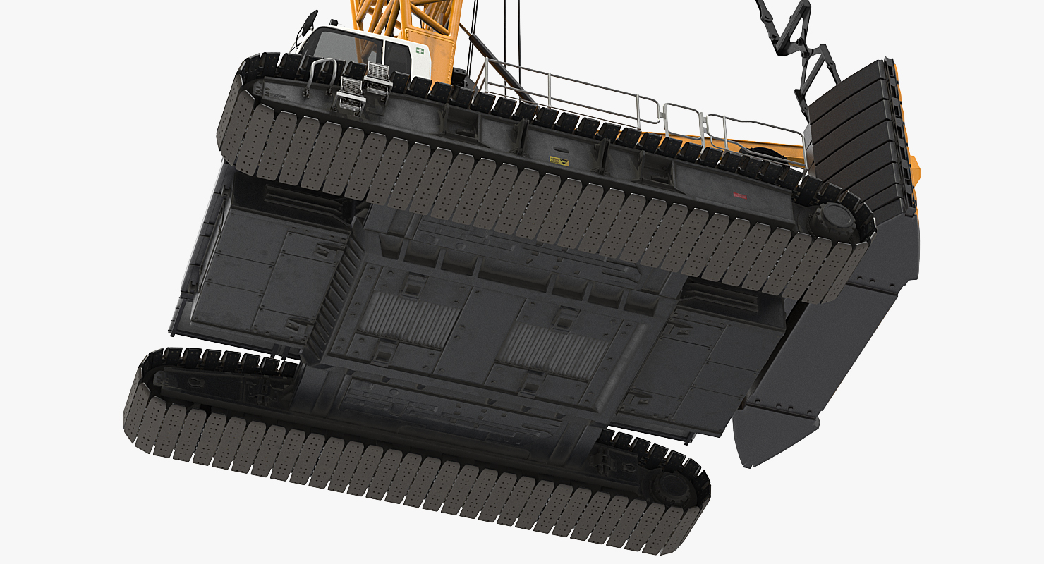 3D model Liebherr LR1250 Crawler Crane Rigged for Maya