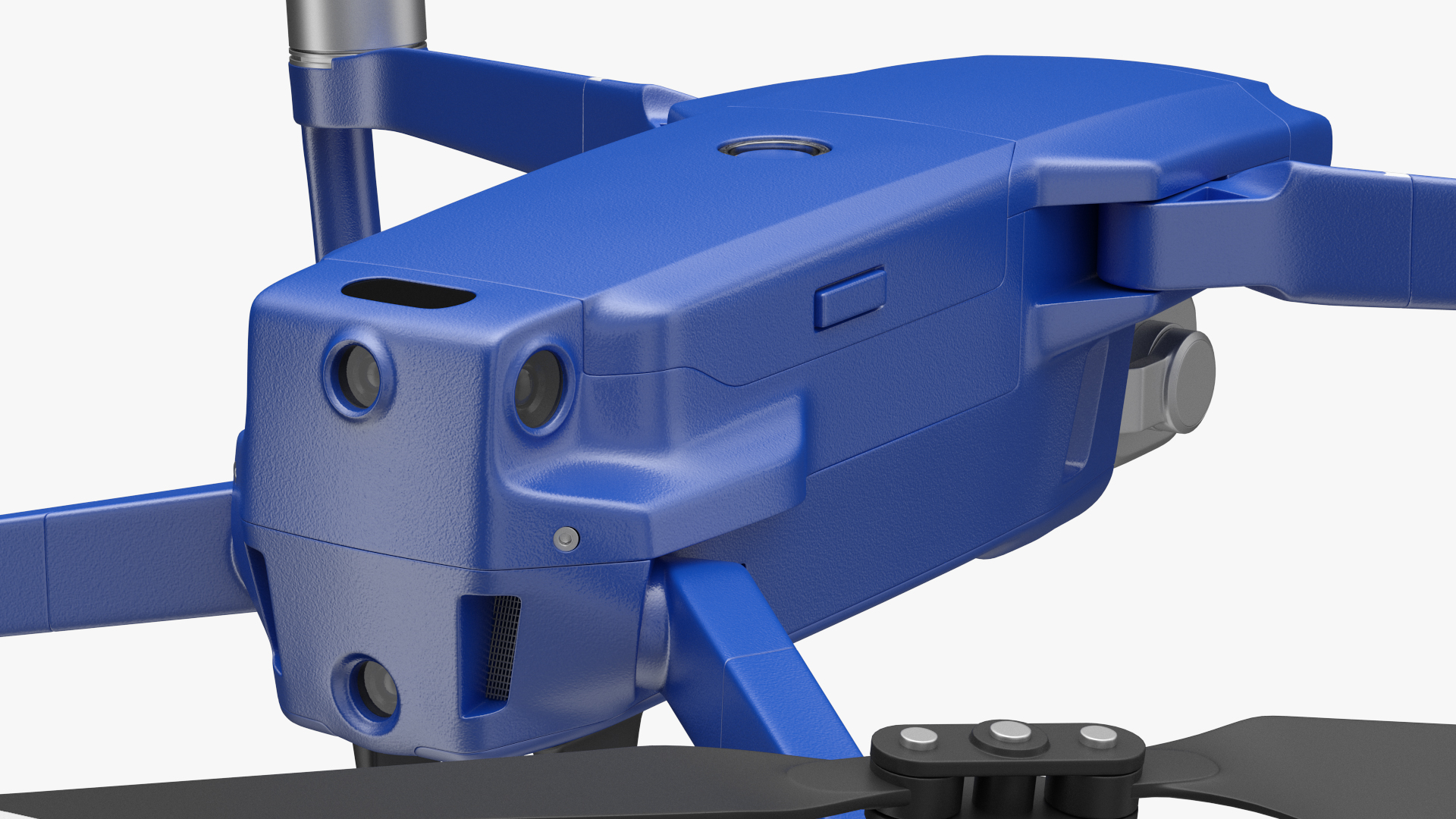 Quadcopter Aerial Drone with Gimbal Mounted Camera Rigged 3D