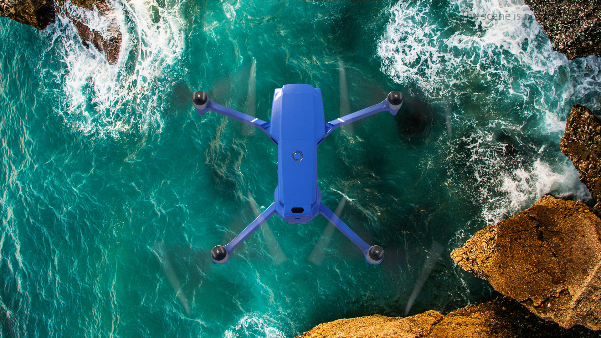 Quadcopter Aerial Drone with Gimbal Mounted Camera Rigged 3D