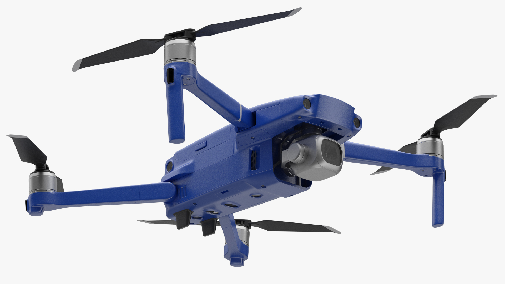 Quadcopter Aerial Drone with Gimbal Mounted Camera Rigged 3D