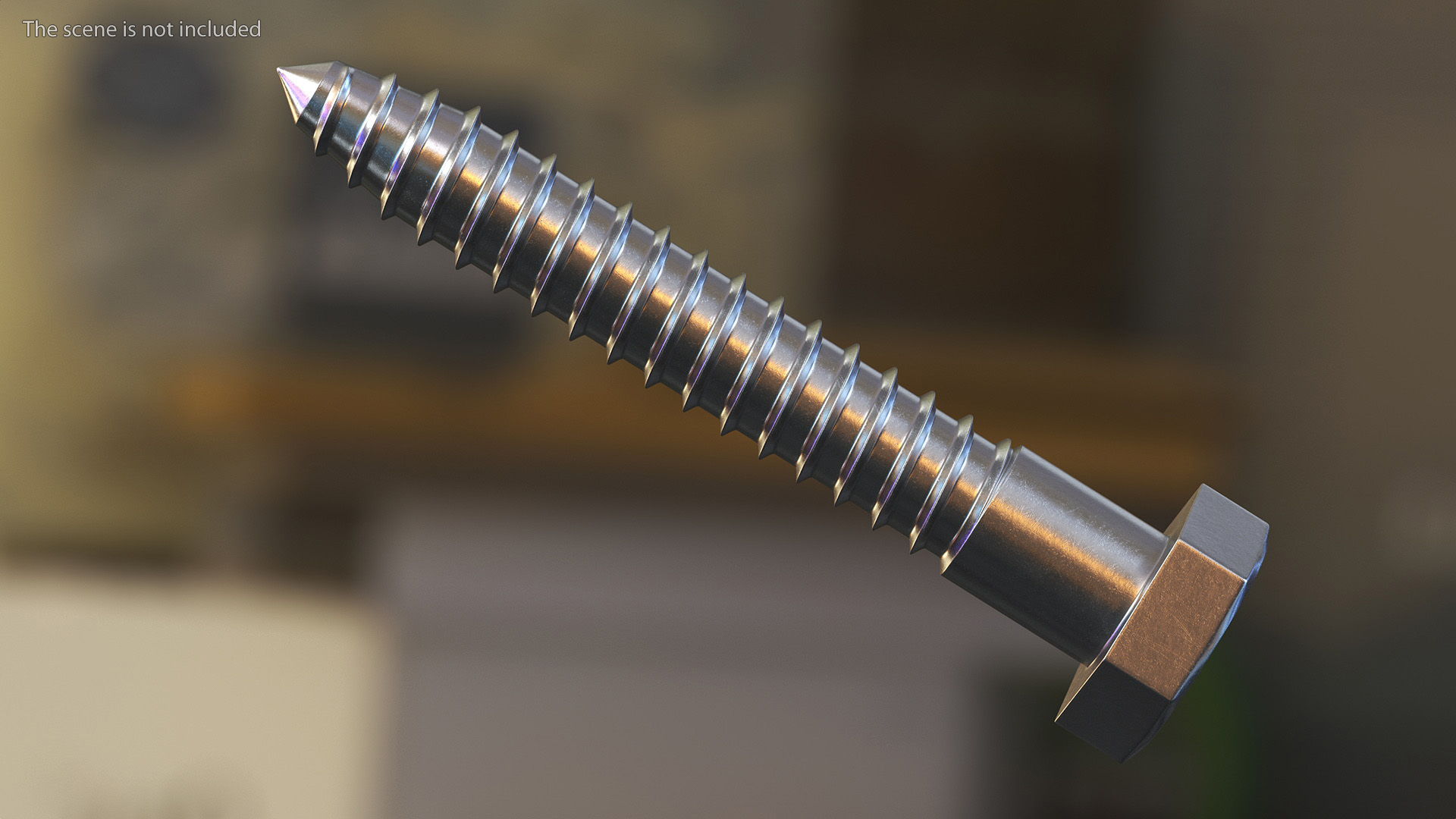 3D Lag Bolt for 3D Print